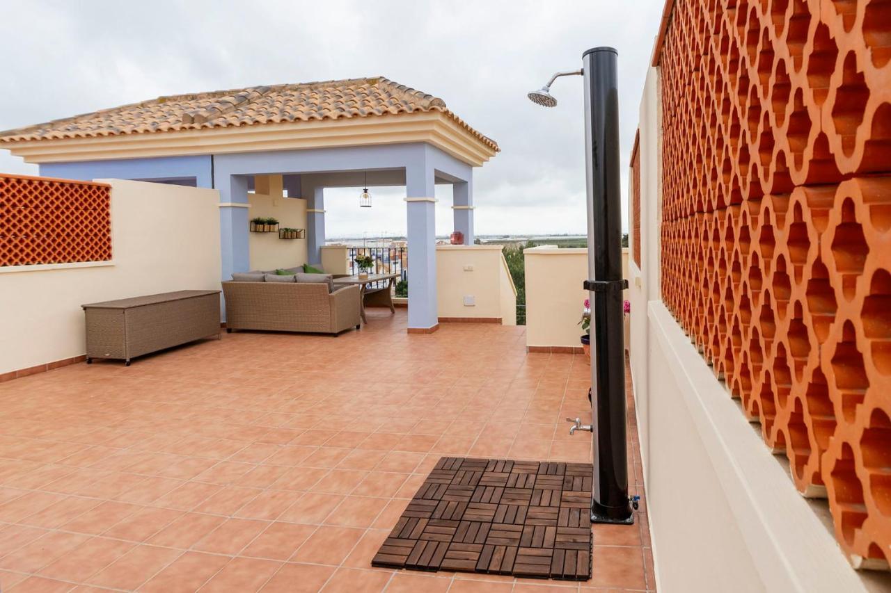 Apartamento Ático con terraza-solárium y piscina 4-6 personas WIFI A/C Roda Exterior foto